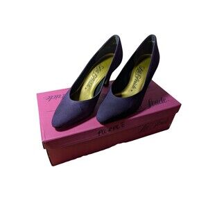 Vintage LifeStride Pointed-Toe Purple Suede Pumps Size 6M w/ Original Box
